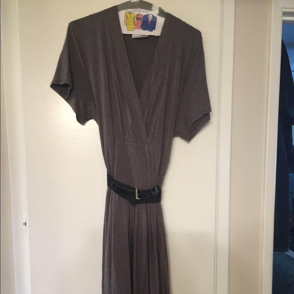 Grey Knit Dress